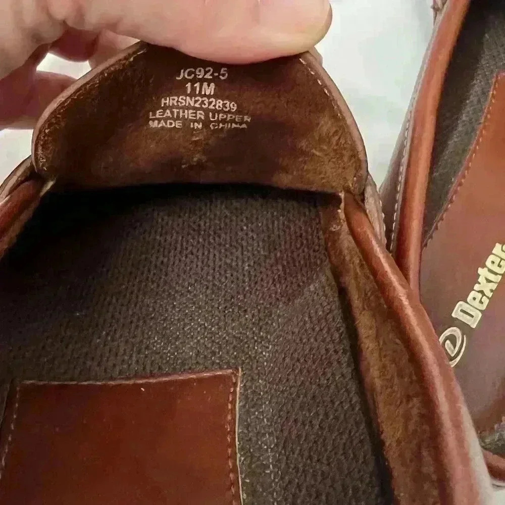 Dexter- Men’s Tassel Loafers-Leather- Brown- 11 - Picture 2 of 9